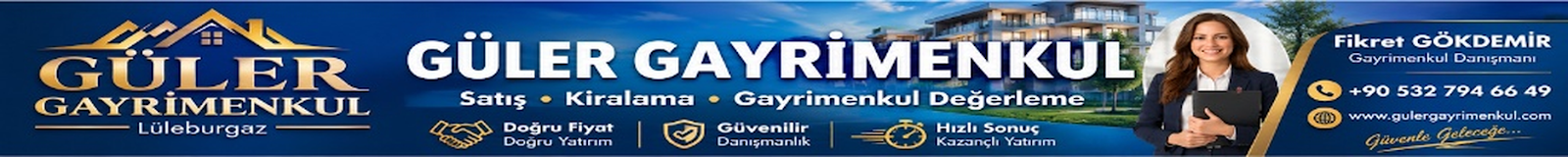 Güler Gayrimenkul Lüleburgaz - Satılık Daire, Arsa ve Lüks Konutlar